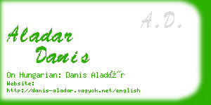 aladar danis business card